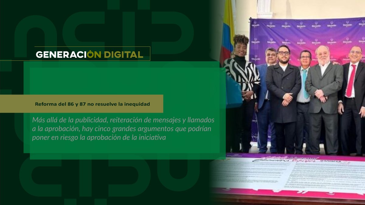 Reforma del 86 y 87 no resuelve la inequidad
