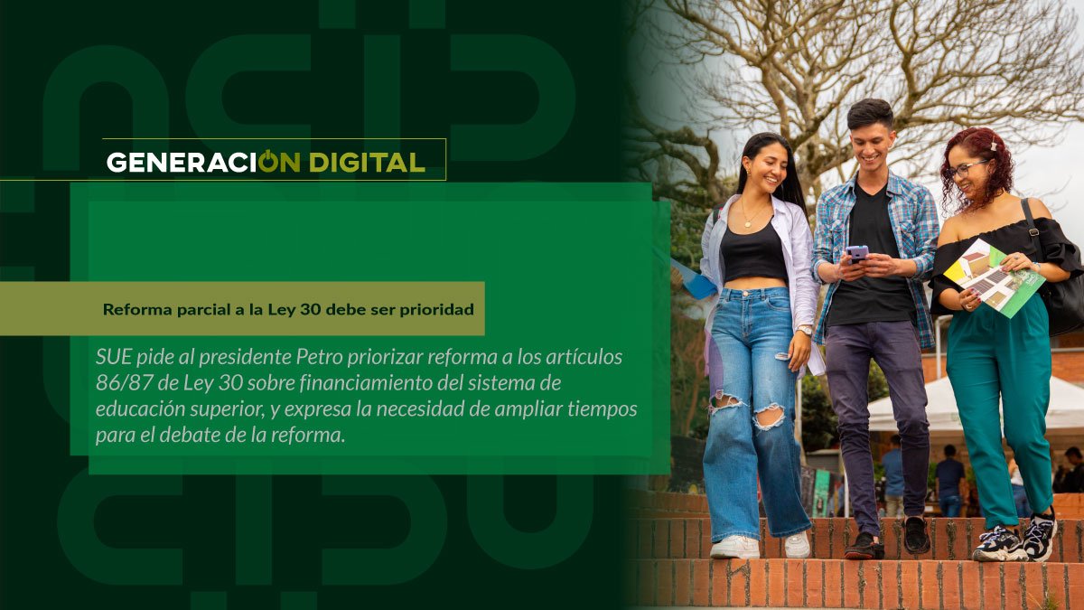 Reforma parcial a la Ley 30 debe ser prioridad