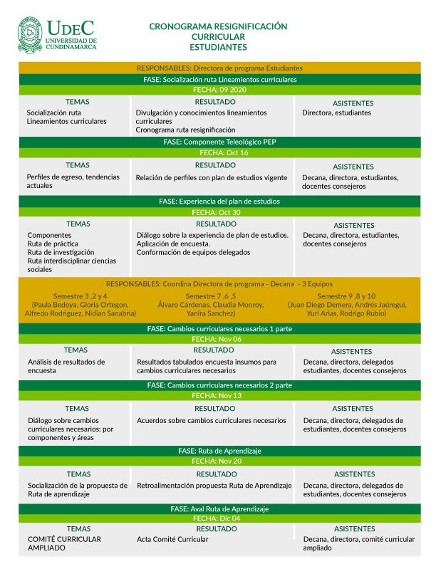 Ruta y cronograma resignificación curricular — imagen 2 de 2