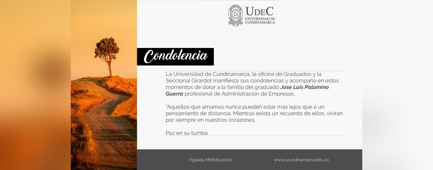 Condolence message