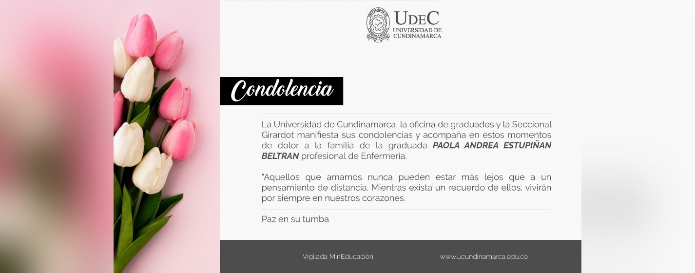 Condolence message