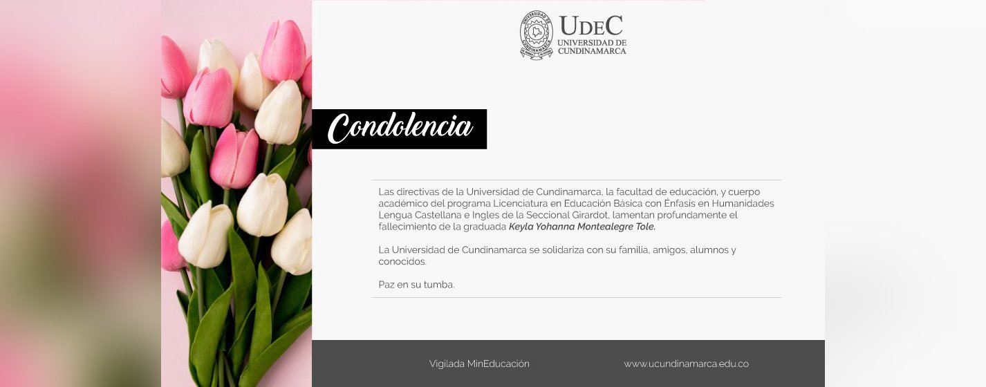Condolence message