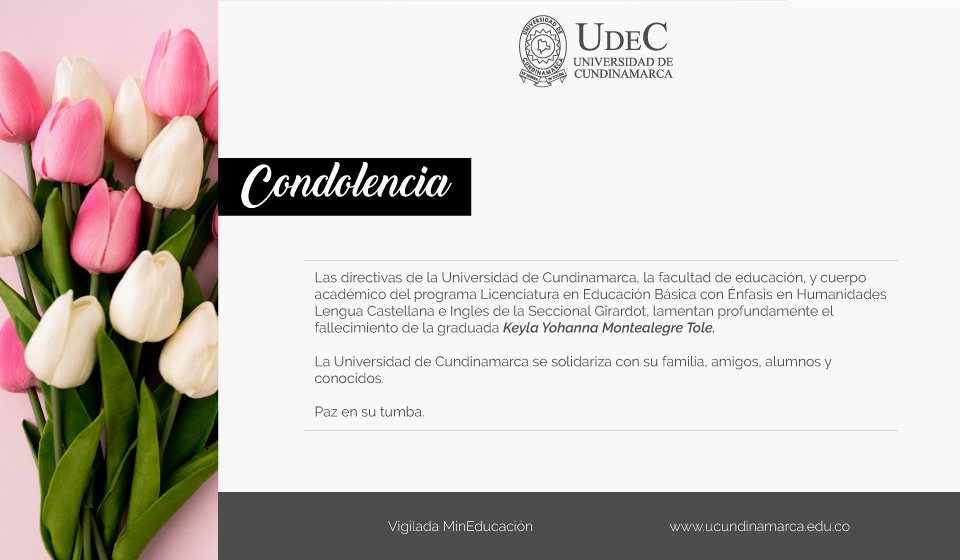 Condolence message Condolence message