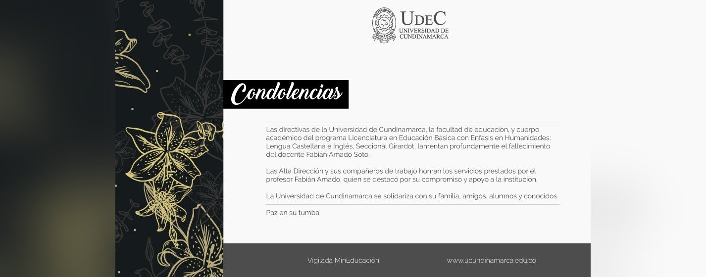 Saludo de condolencia