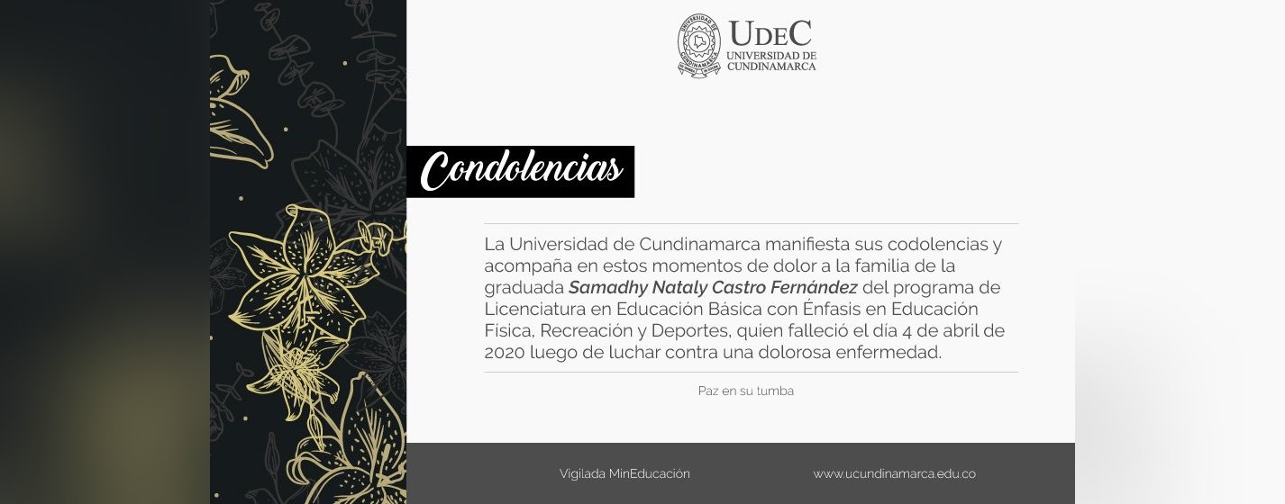 Condolence message