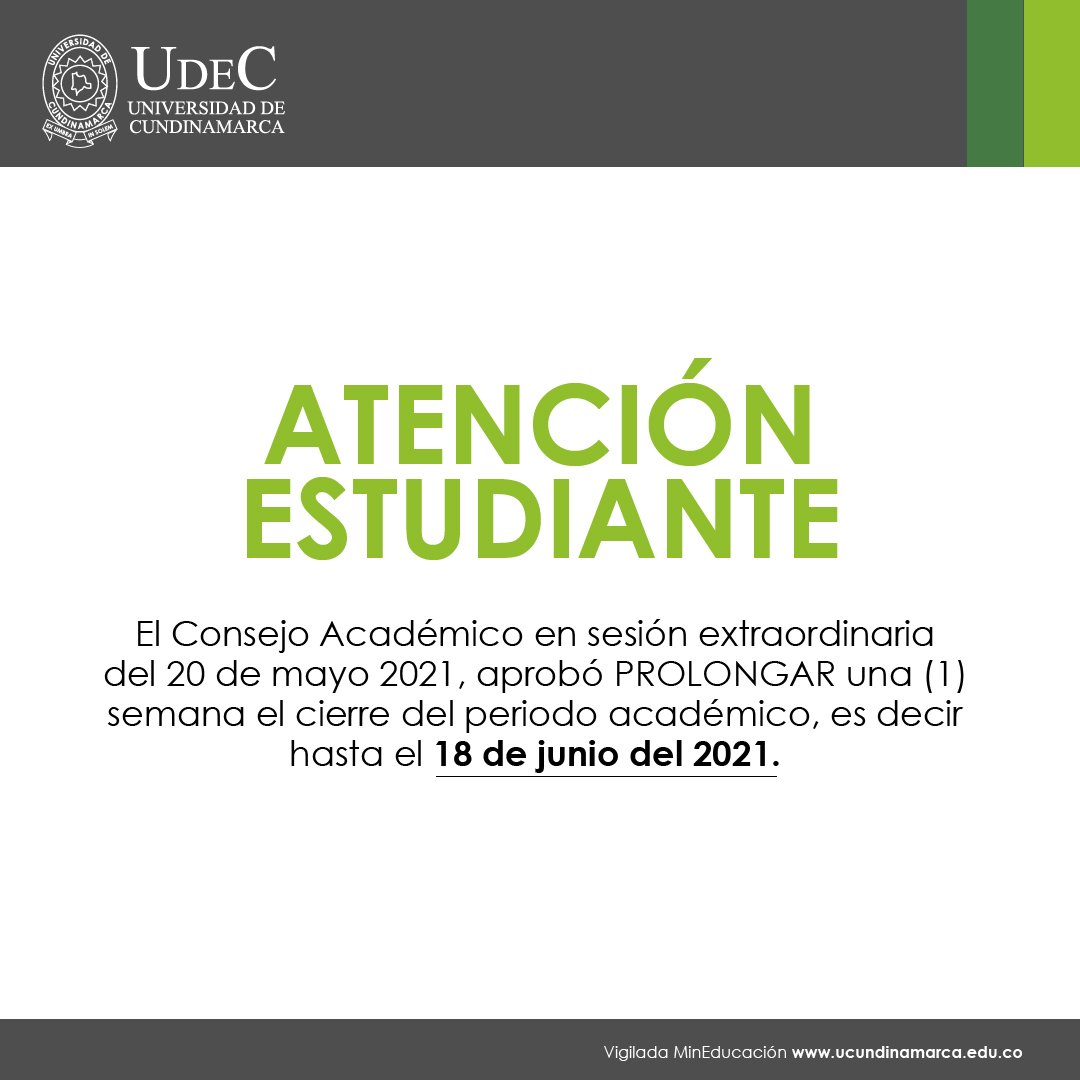 Se prolonga el cierre del periodo académico