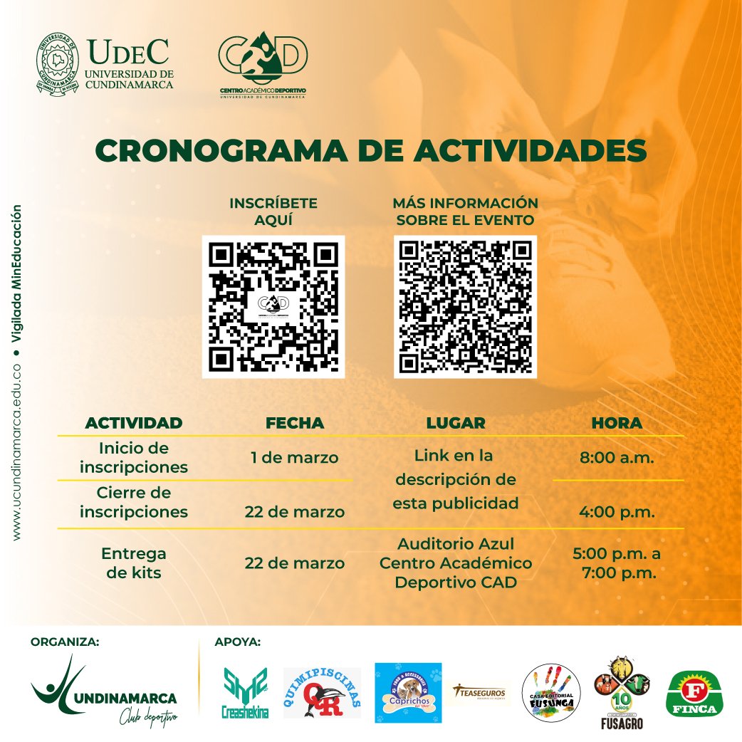 Segunda Carrera Atlética 5K UCundinamarca — imagen 4 de 4 Segunda Carrera Atlética 5K UCundinamarca — imagen 4 de 4