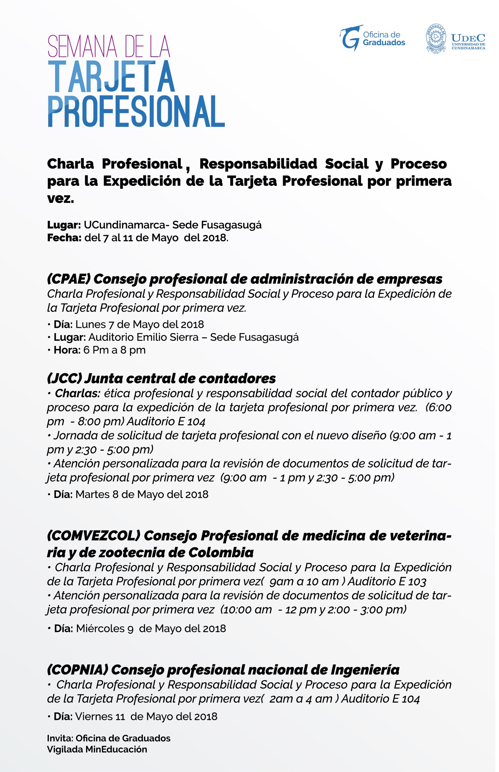 Semana de la Tarjeta Profesional