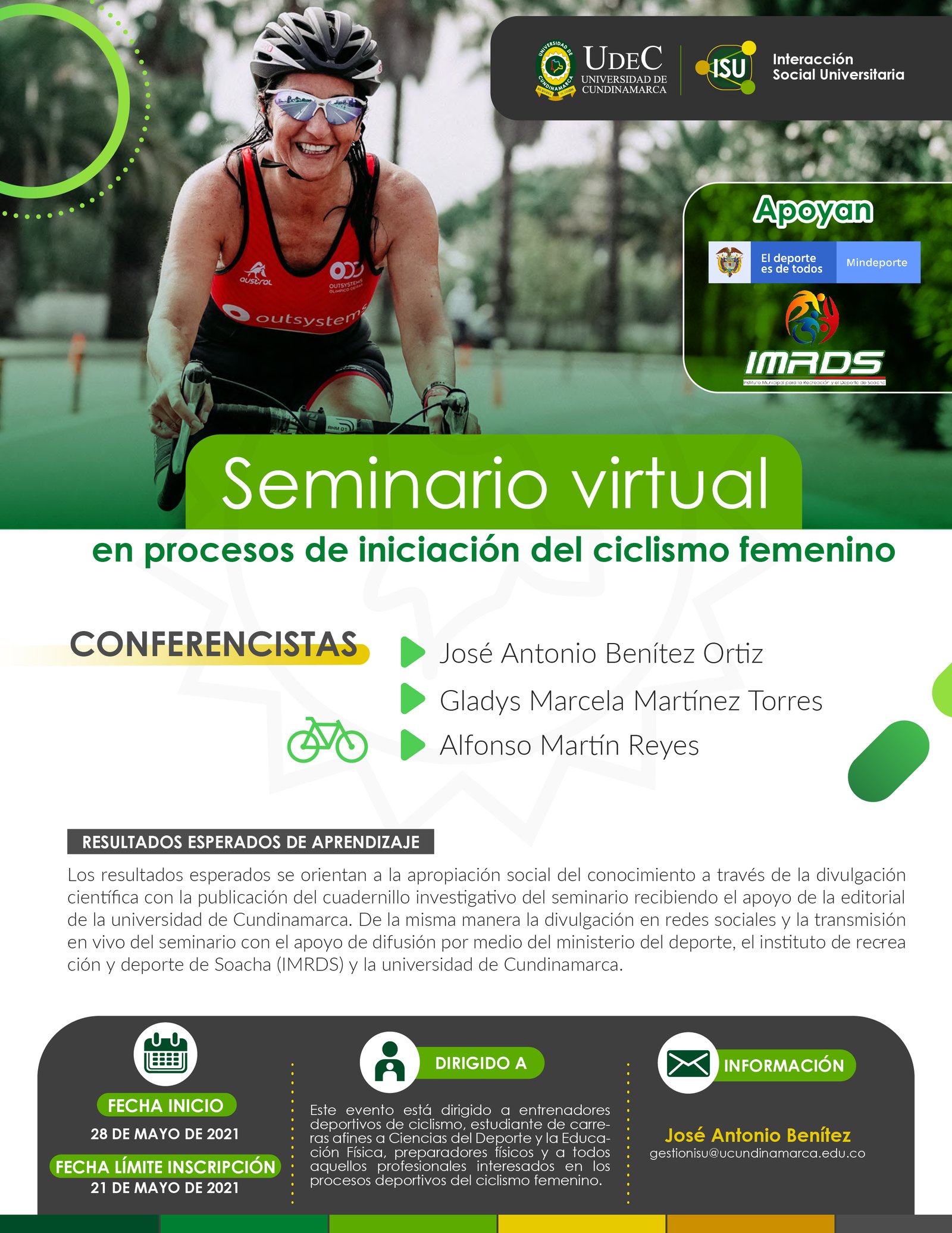Seminario virtual. Procesos de iniciación del ciclismo femenino — imagen 2 de 2