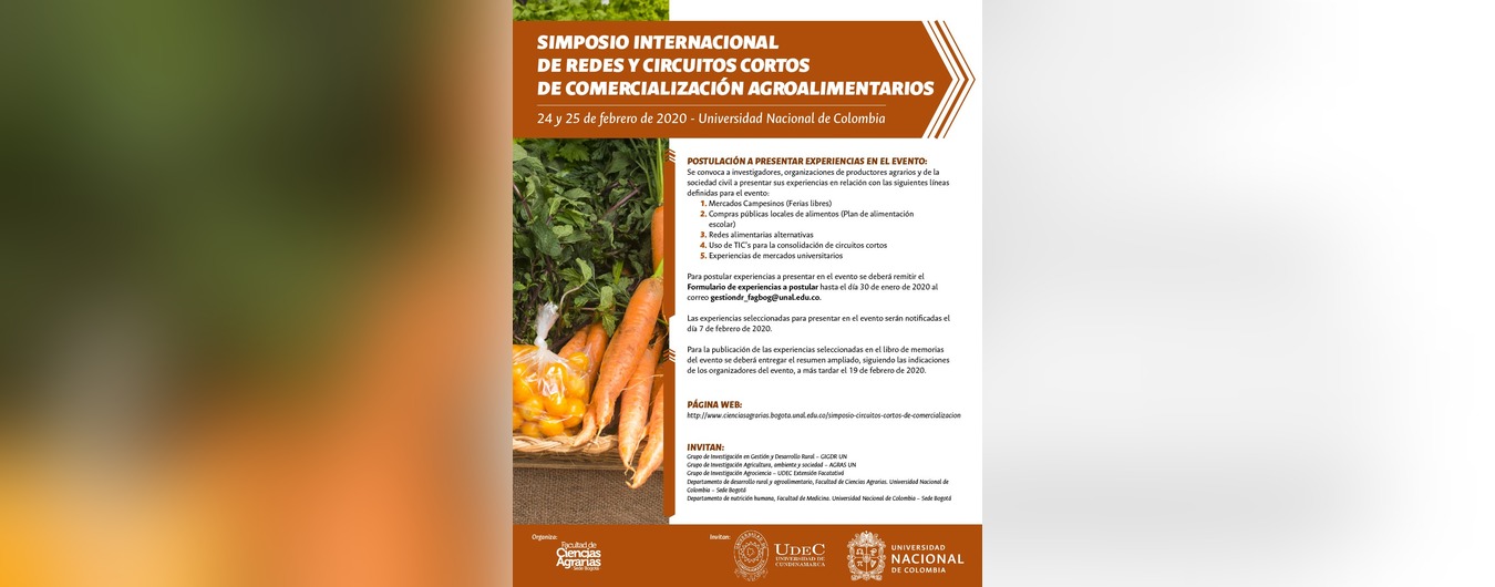 Simposio internacional de redes y circuitos cortos de comercialización agroalimentarios