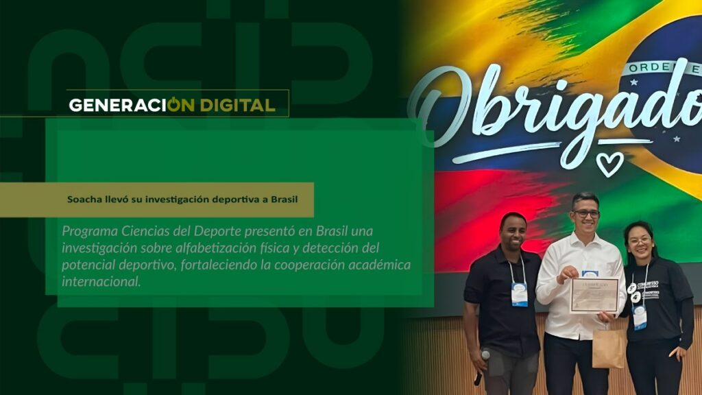 Soacha llevó su investigación deportiva a Brasil — imagen 1 de 3