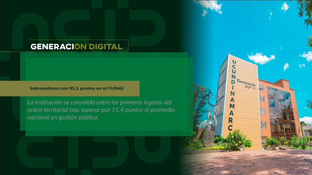 Sobresalimos con 95,1 puntos en el FURAG