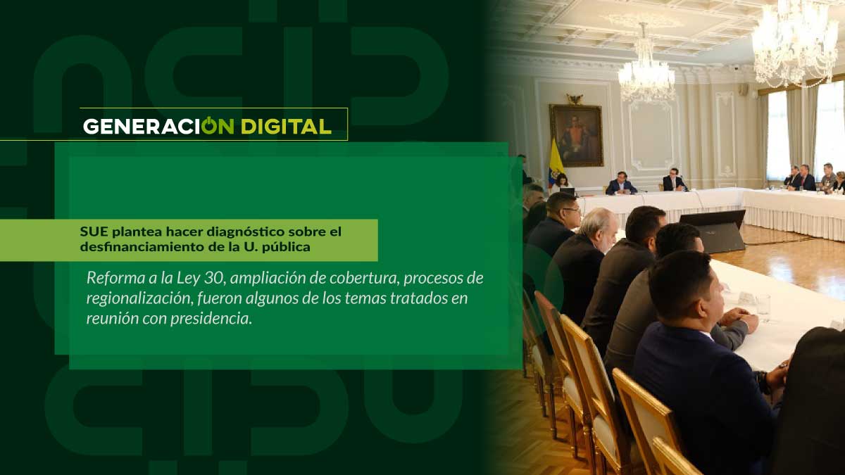SUE plantea hacer diagnóstico sobre el desfinanciamiento de la U. pública