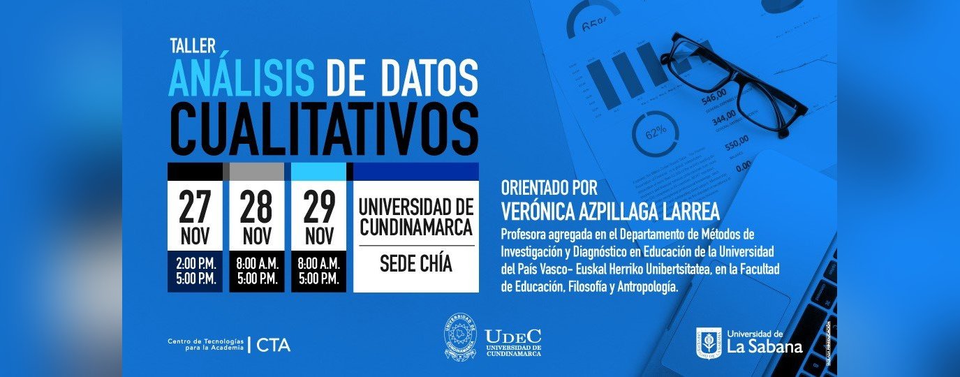TALLER DE ANALISIS DE DATOS CUALITATIVOS 27, 28 Y 29 DE NOVIEMBRE