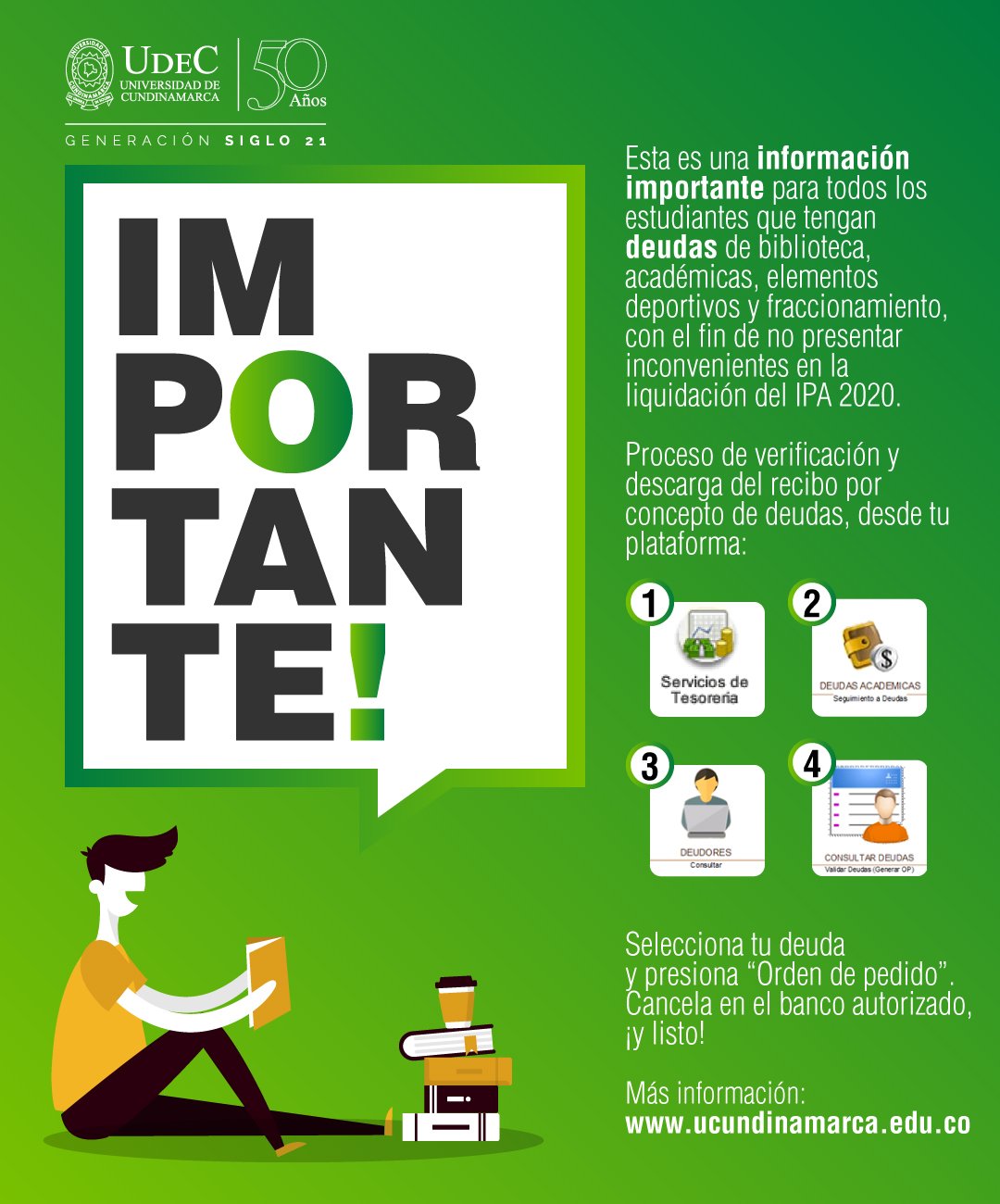 ¿Tienes deudas académicas? ¡Esto te interesa! IPA 2020 ¿Tienes deudas académicas? ¡Esto te interesa! IPA 2020
