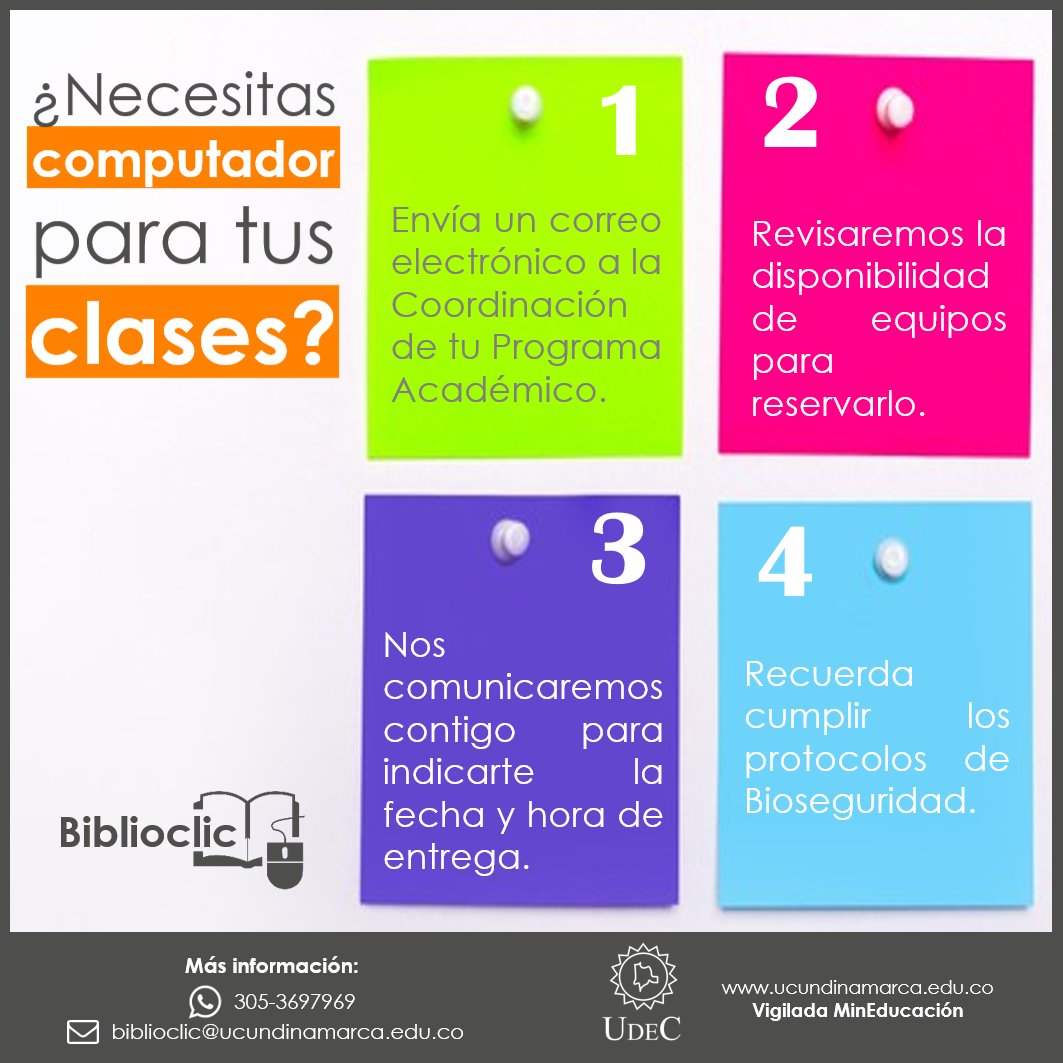 Tramita el préstamo de tu computador