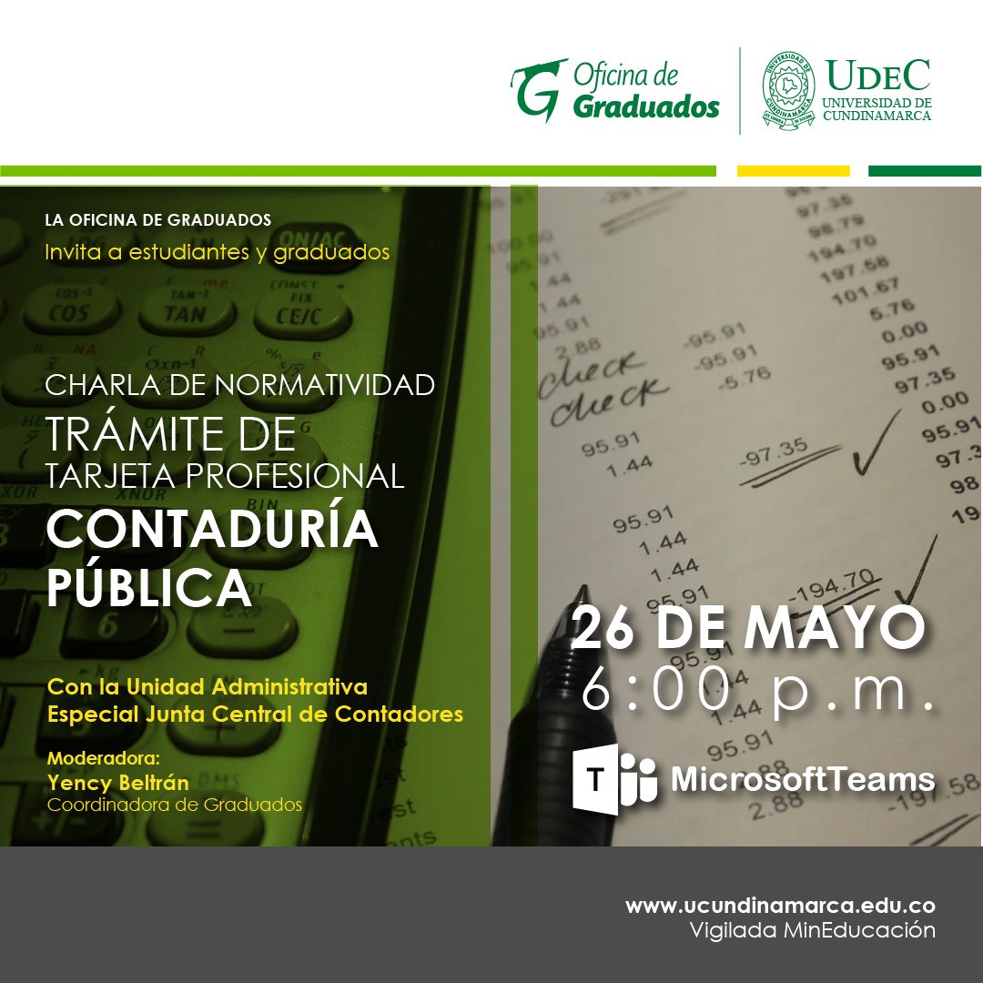 Trámite tarjeta profesional Contaduría Pública