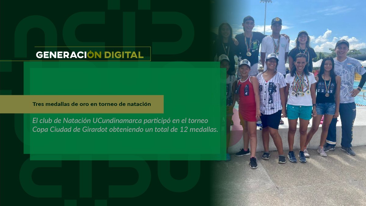 Tres medallas de oro en torneo de natación — imagen 1 de 4