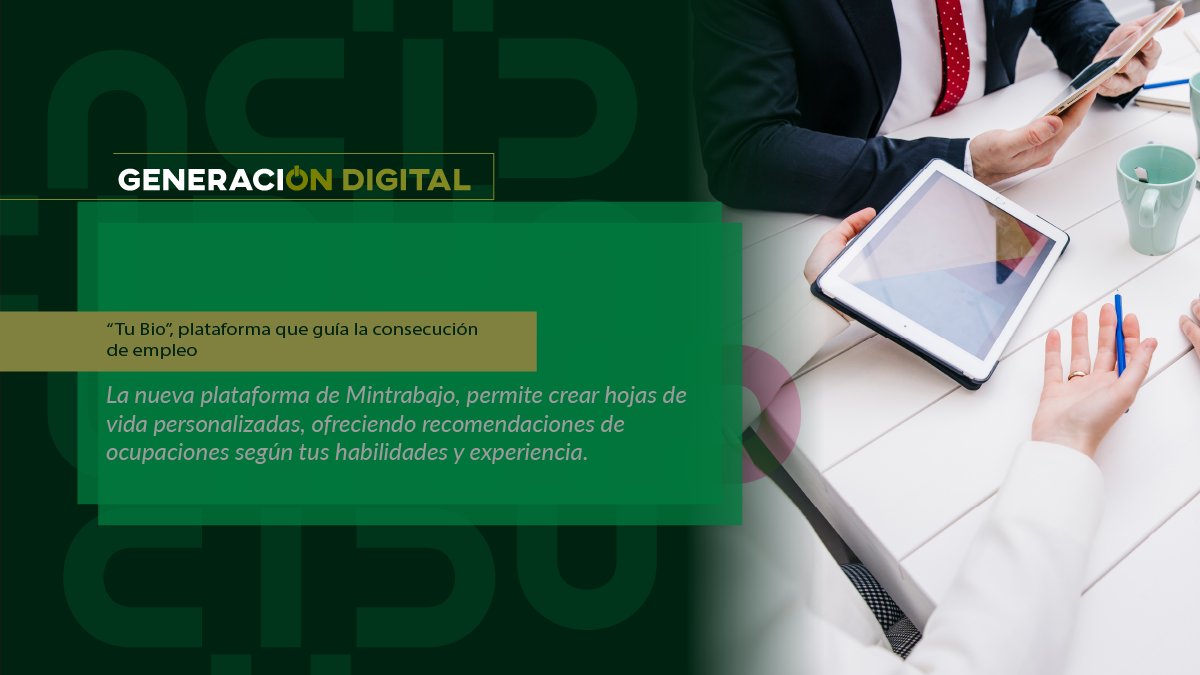 “Tu Bio”, plataforma que guía la consecución de empleo