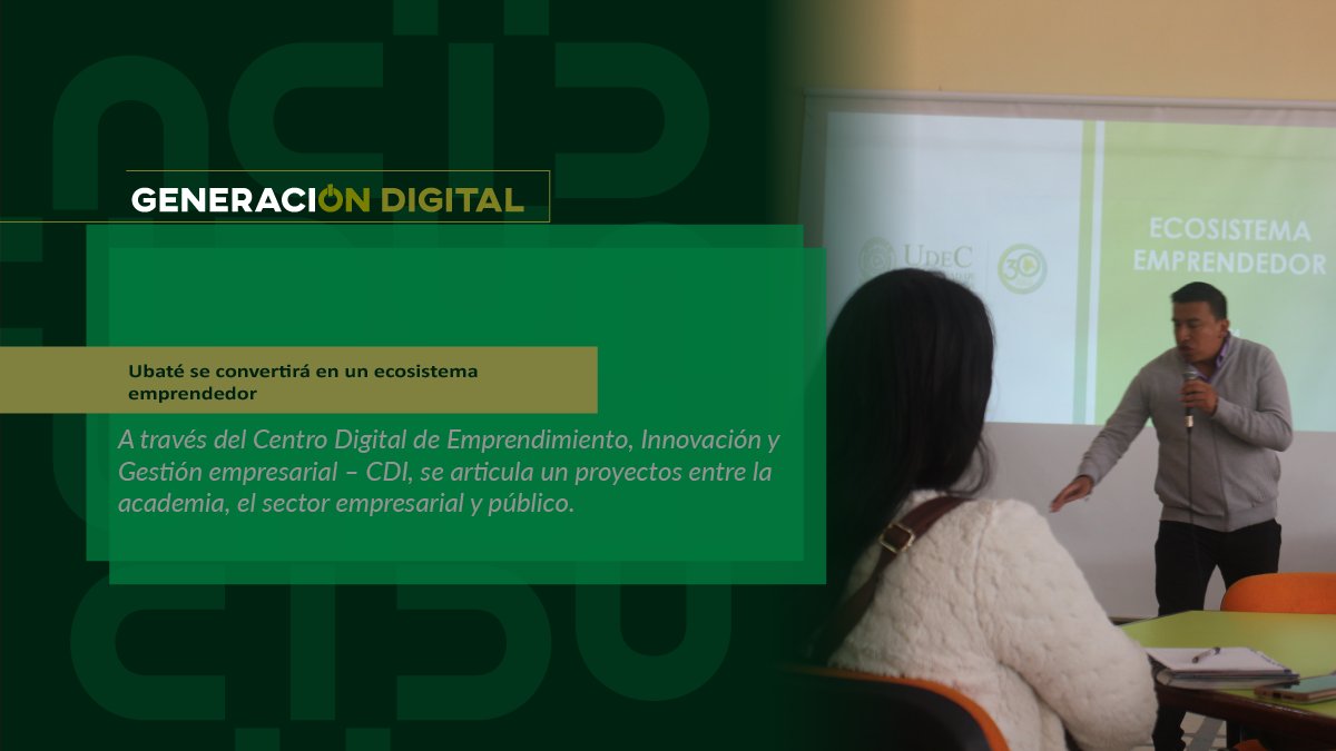Ubaté will become an entrepreneurial ecosystem