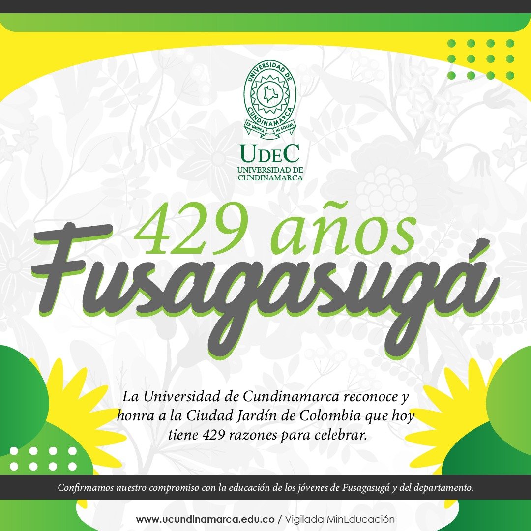 UCundinamarca felicita a Fusagasugá en su cumpleaños