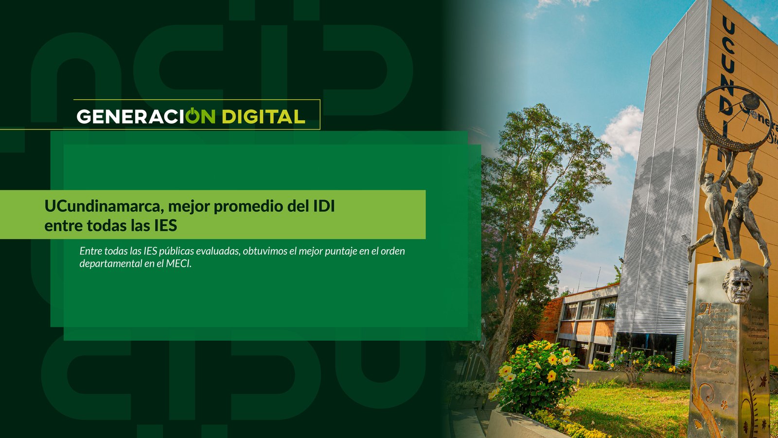 UCundinamarca, mejor promedio del IDI entre las IES