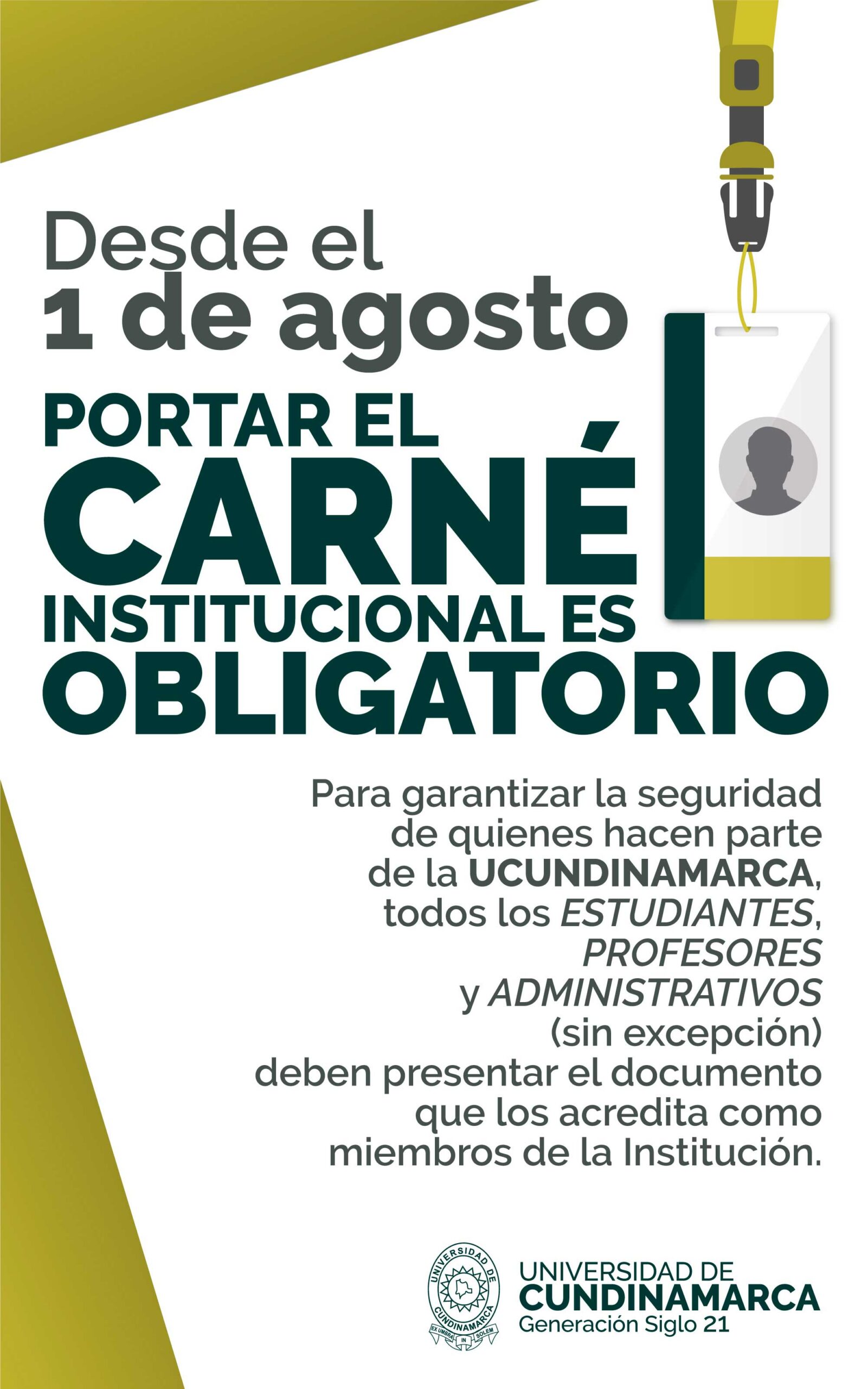 Uso obligatorio de carné