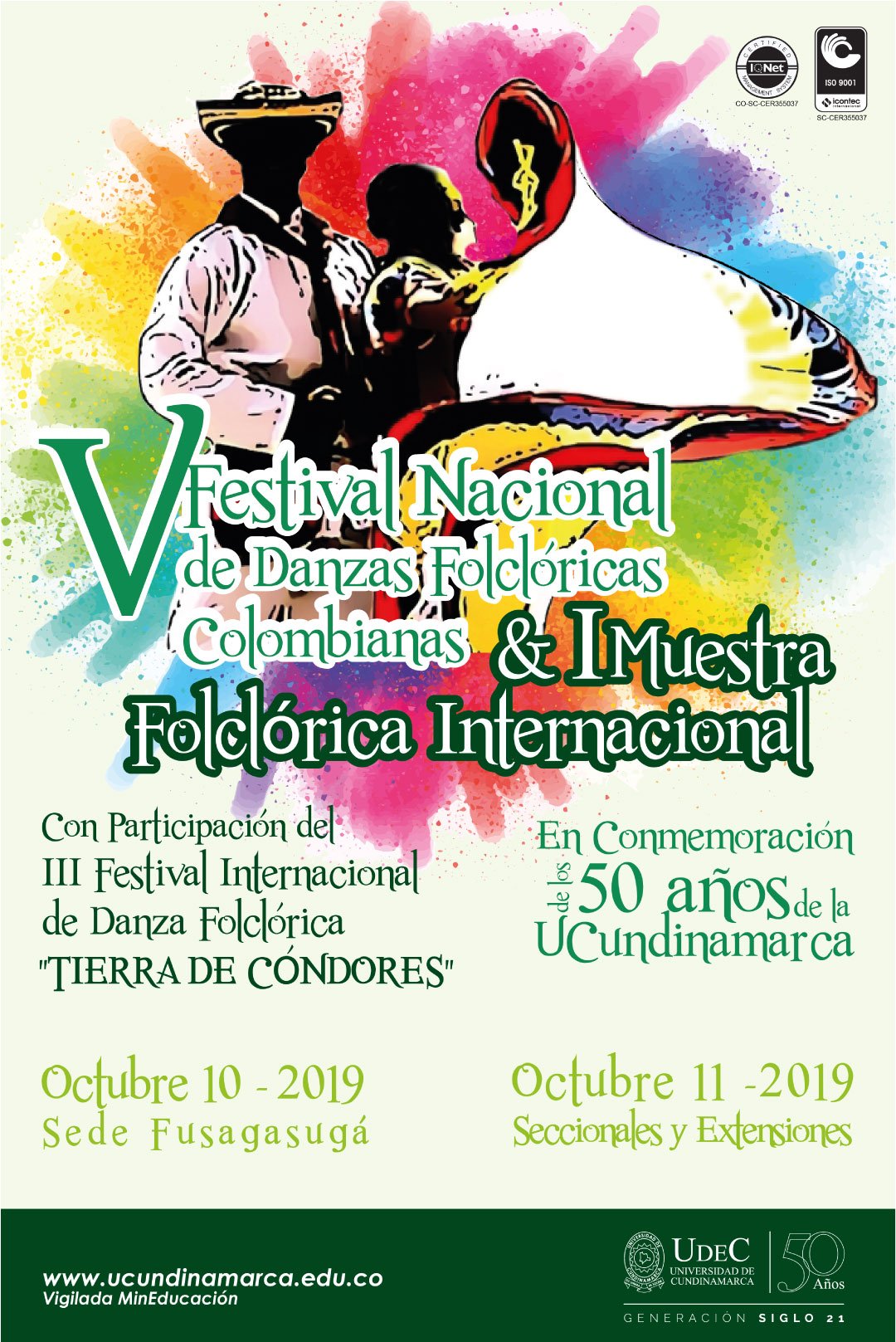 V Festival Nacional de Danzas Folclóricas Colombianas y I Muestra Folclórica Internacional — imagen 1 de 2 V Festival Nacional de Danzas Folclóricas Colombianas y I Muestra Folclórica Internacional — imagen 1 de 2