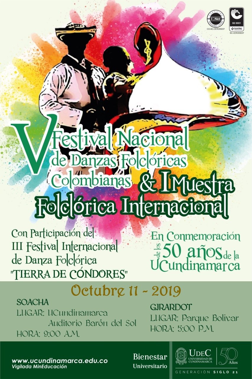 V Festival Nacional de Danzas Folclóricas Colombianas y I Muestra Folclórica Internacional — imagen 2 de 2 V Festival Nacional de Danzas Folclóricas Colombianas y I Muestra Folclórica Internacional — imagen 2 de 2