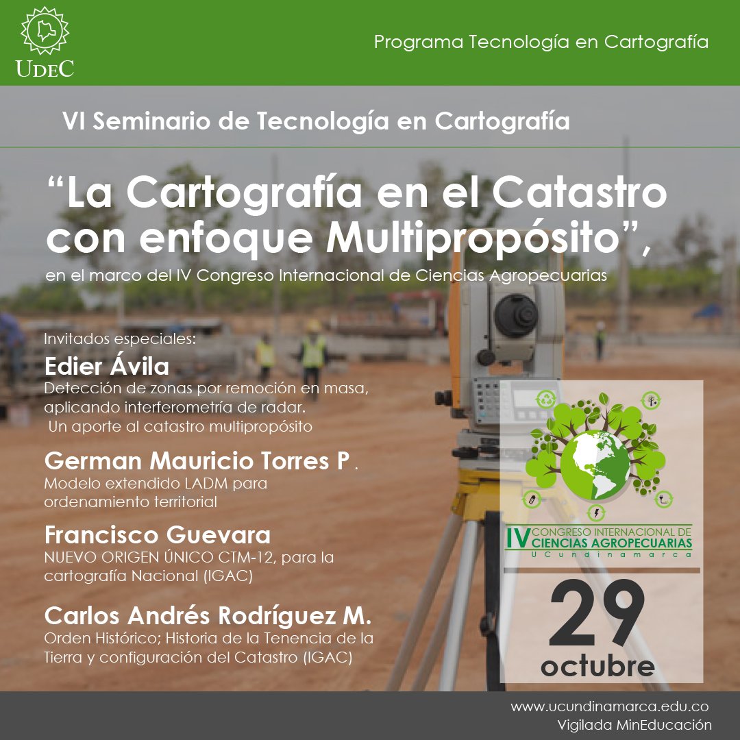 VI Seminario de tecnología en cartografía