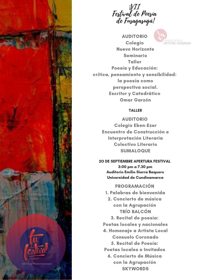 VII Festival de Poesía de Fusagasugá — imagen 2 de 7