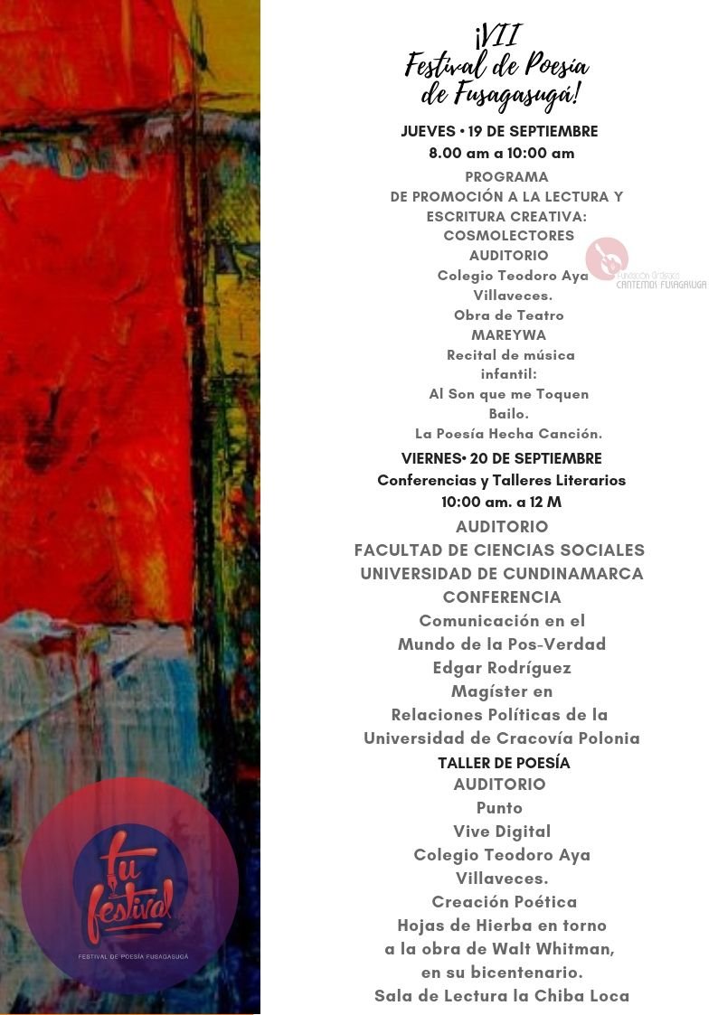 VII Festival de Poesía de Fusagasugá — imagen 3 de 7