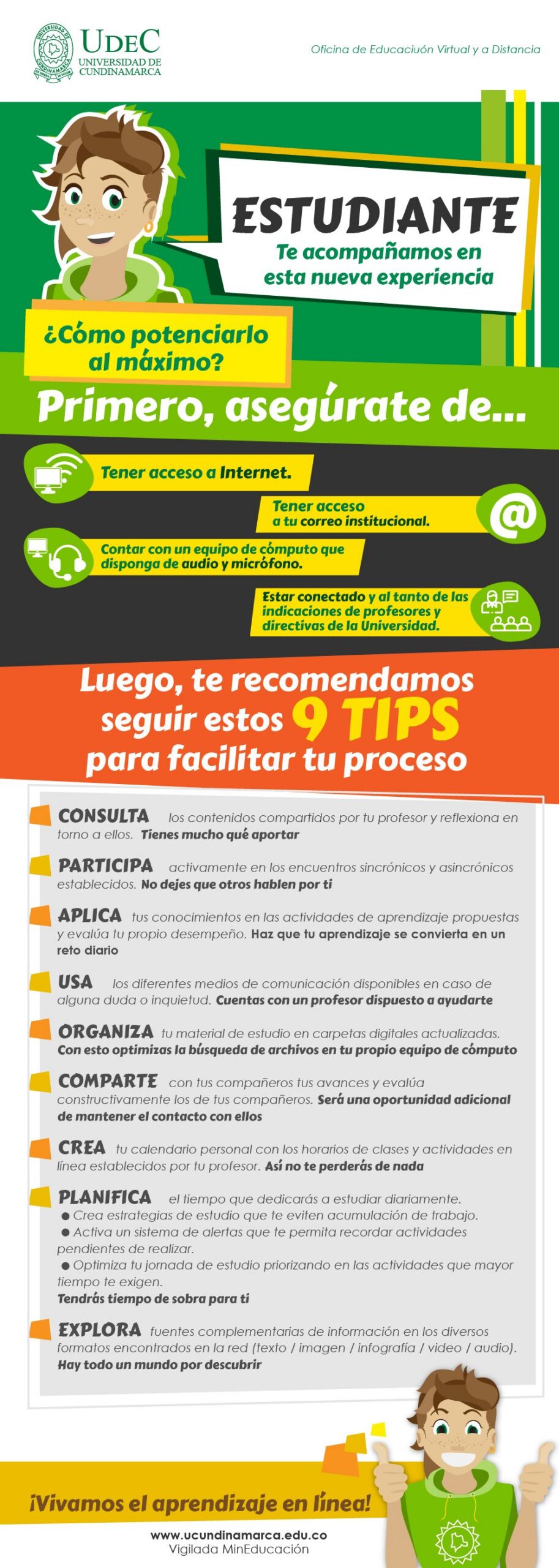¡Vivamos el aprendizaje en línea!