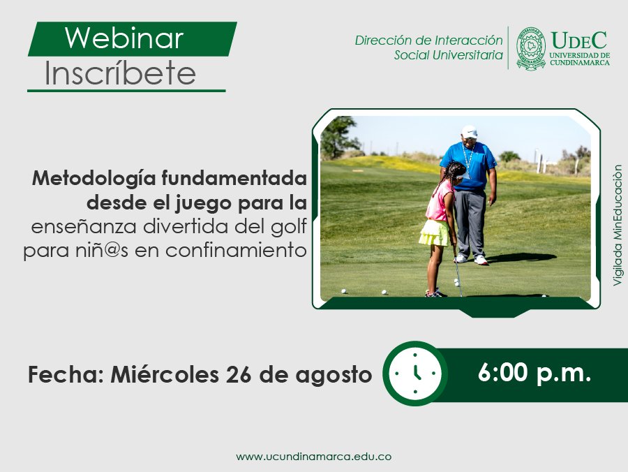 Webinar: golf para niños y niñas