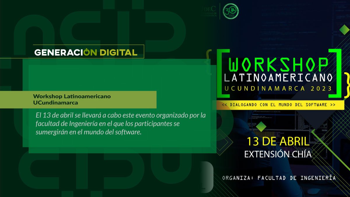 Workshop Latinoamericano UCundinamarca