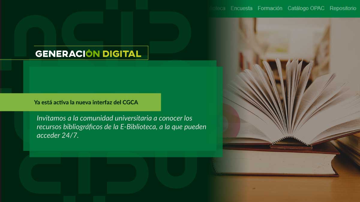 Ya está activa la nueva interfaz del CGCA